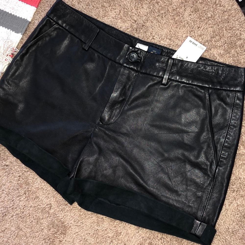 New Juicy Couture leather shorts